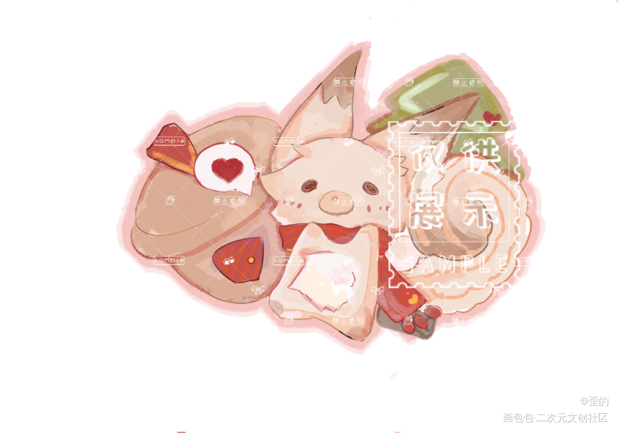 小松鼠！_Q版绘画作品