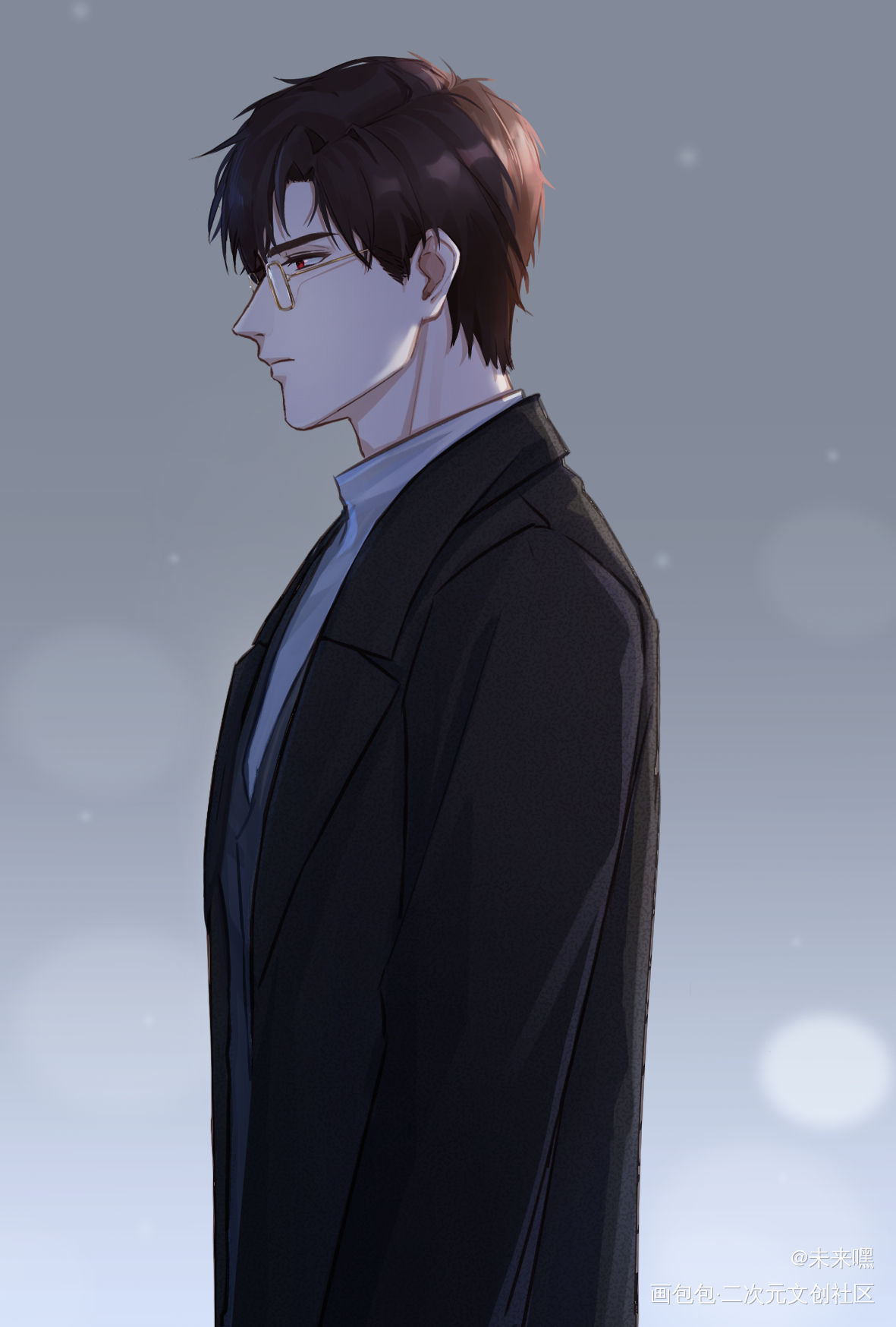 _光与夜之恋陆沉绘画作品