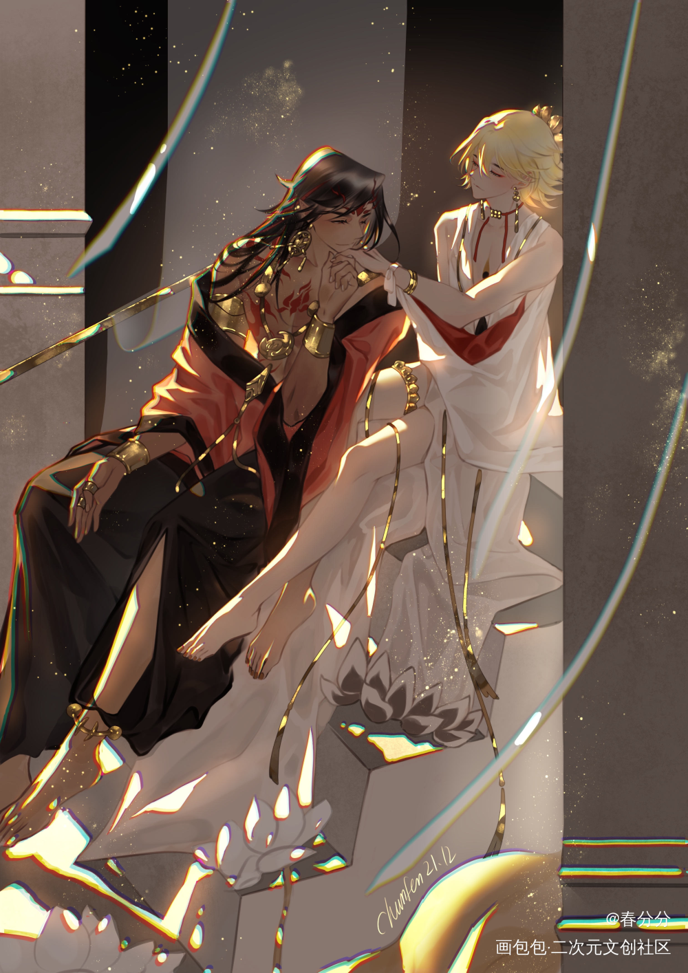 修帝日常_阴阳师插画修帝绘画作品