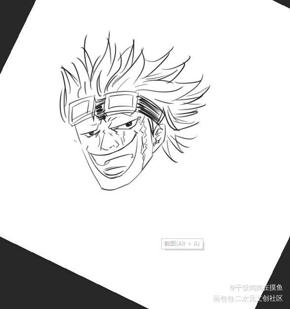 不务正业_咒术回战海贼王平涂绘画作品