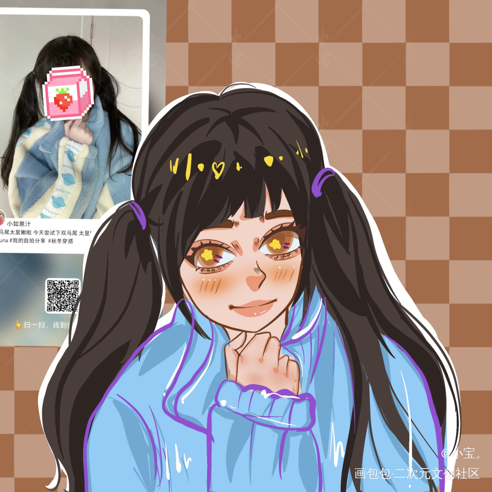 又是把美女子画丑的一天_画画绘画作品