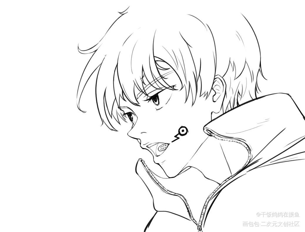 狗卷_咒术回战平涂绘画作品