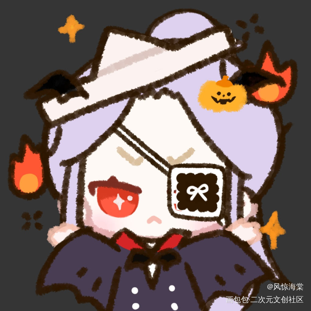 这是准备的无料图！_花怜忘羡绘画作品