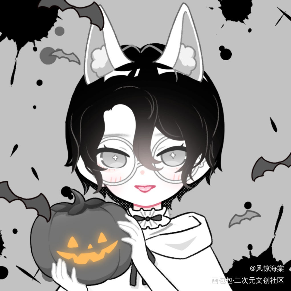 这是准备的无料图！_花怜忘羡绘画作品