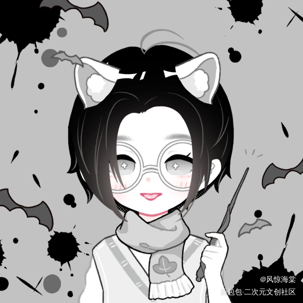 这是准备的无料图！_花怜忘羡绘画作品