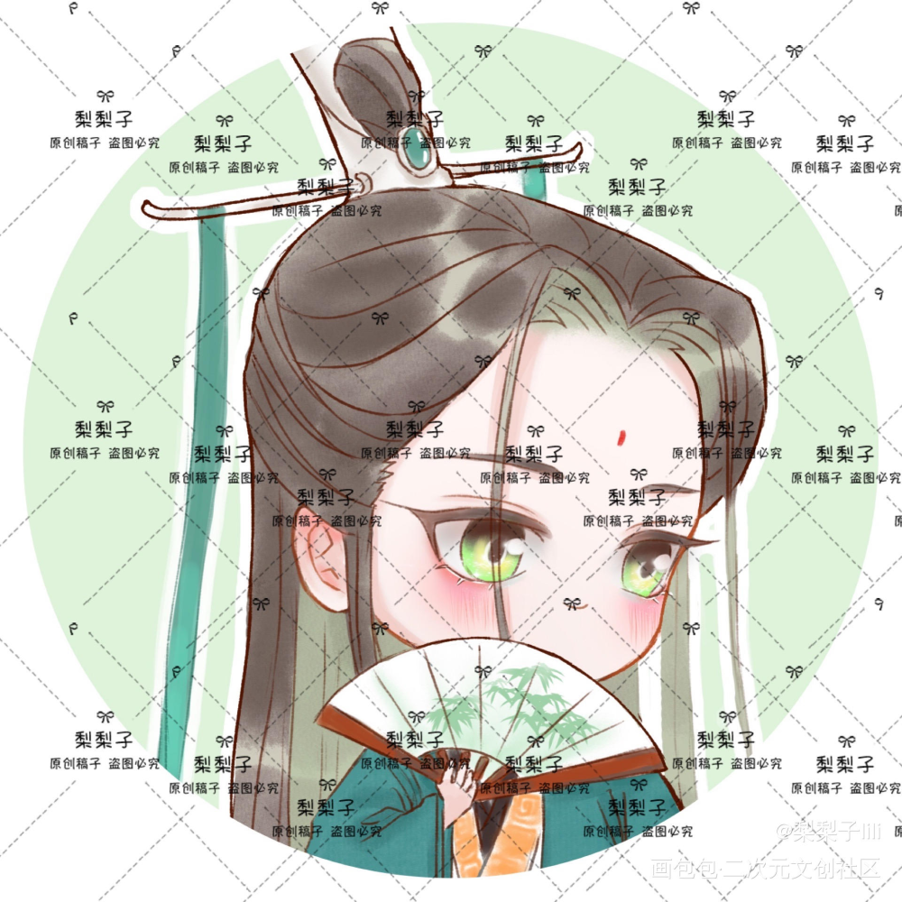 今天是大头哦_人渣反派自救系统冰秋Q版绘画作品