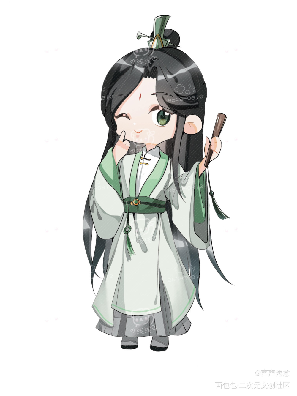 风师～_天官赐福绘画作品