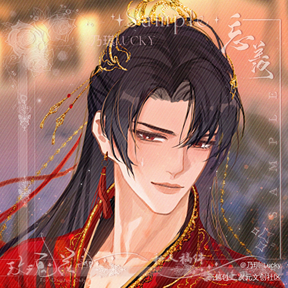 老祖羡_魔道祖师忘羡魏无羡古风墨香铜臭绘画作品