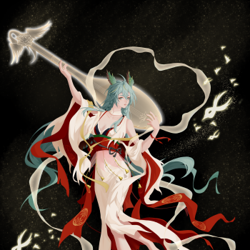 堆点紧那罗_阴阳师紧那罗立绘绘画作品
