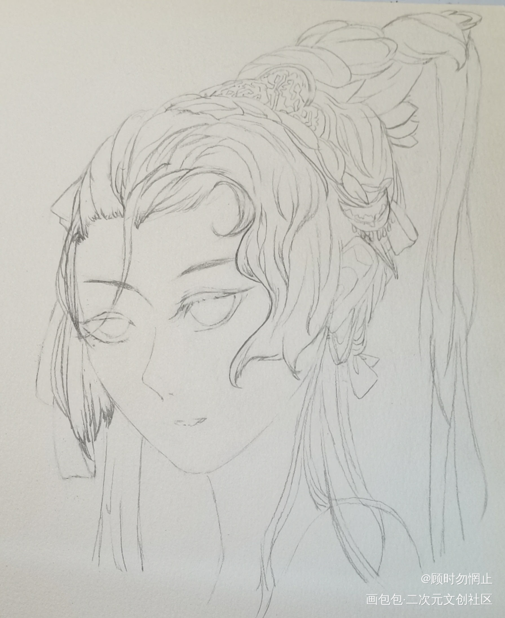 临摹线稿_手绘绘画作品