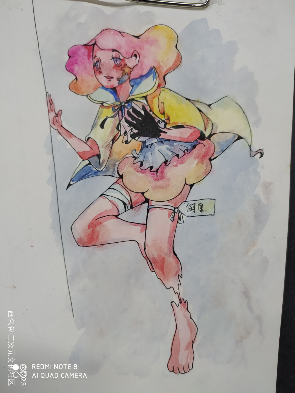 手绘_手绘立绘水彩平涂绘画作品