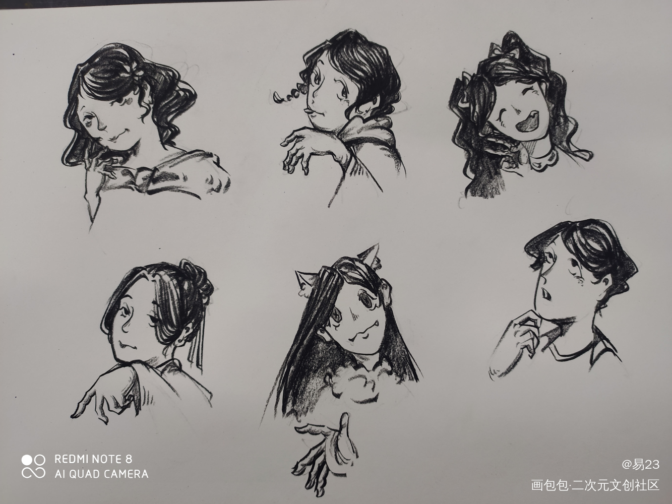 手绘_手绘立绘水彩平涂绘画作品