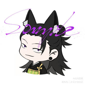 今日份的稿_夏油杰咒术回战白菜约稿接稿板绘绘画吉野顺平平涂q版绘画