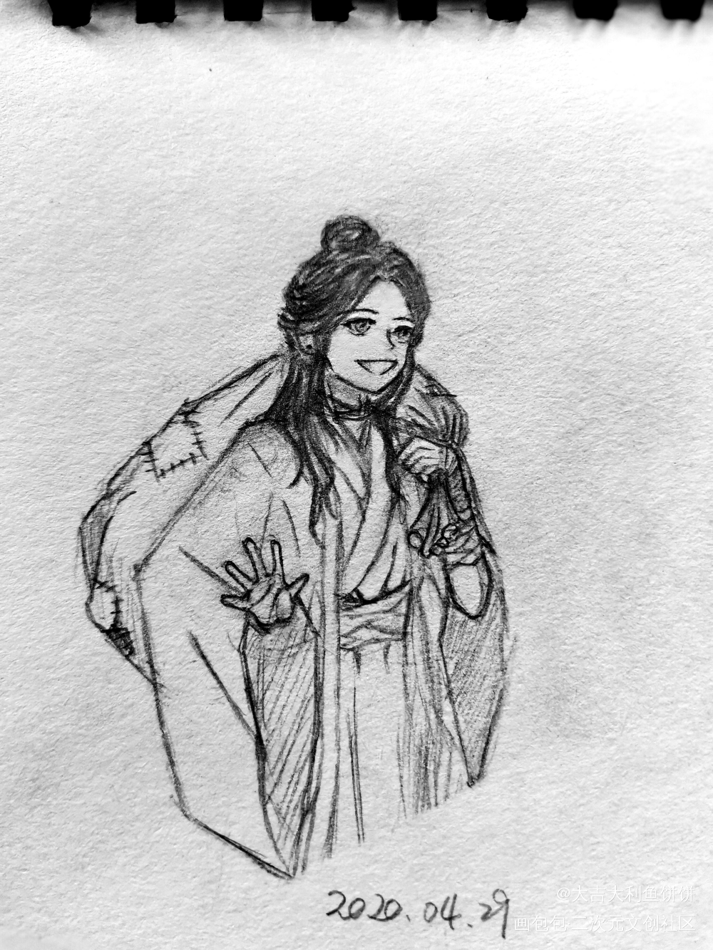 收破烂啦_(:D)∠)__天官赐福花怜谢怜手绘绘画作品
