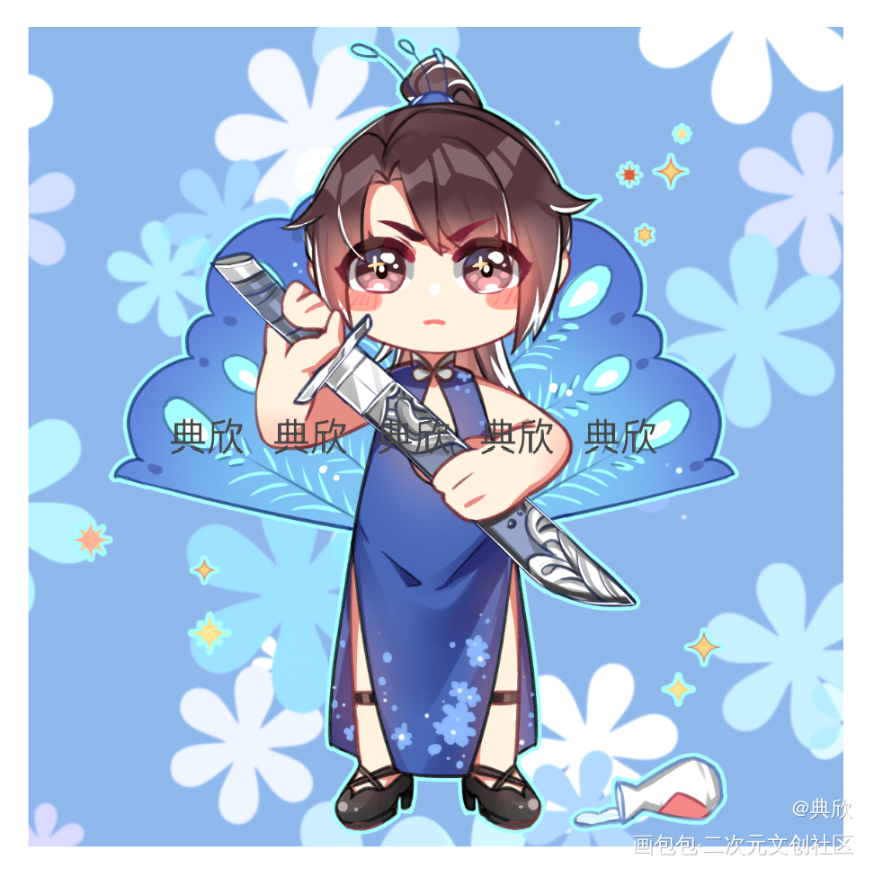 二哈和他的白猫师尊 女装约稿_二哈和他的白猫师尊绘画作品