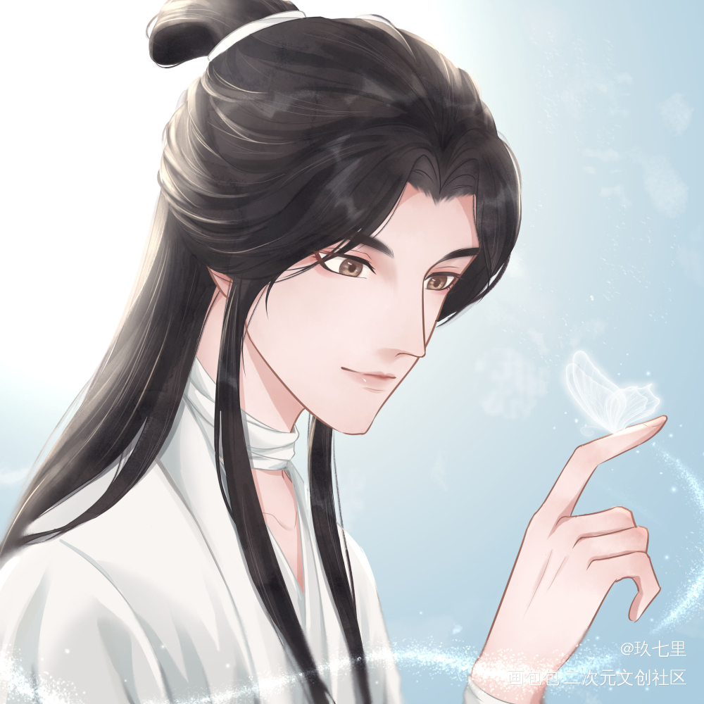 殿下_天官赐福花怜古风绘画作品