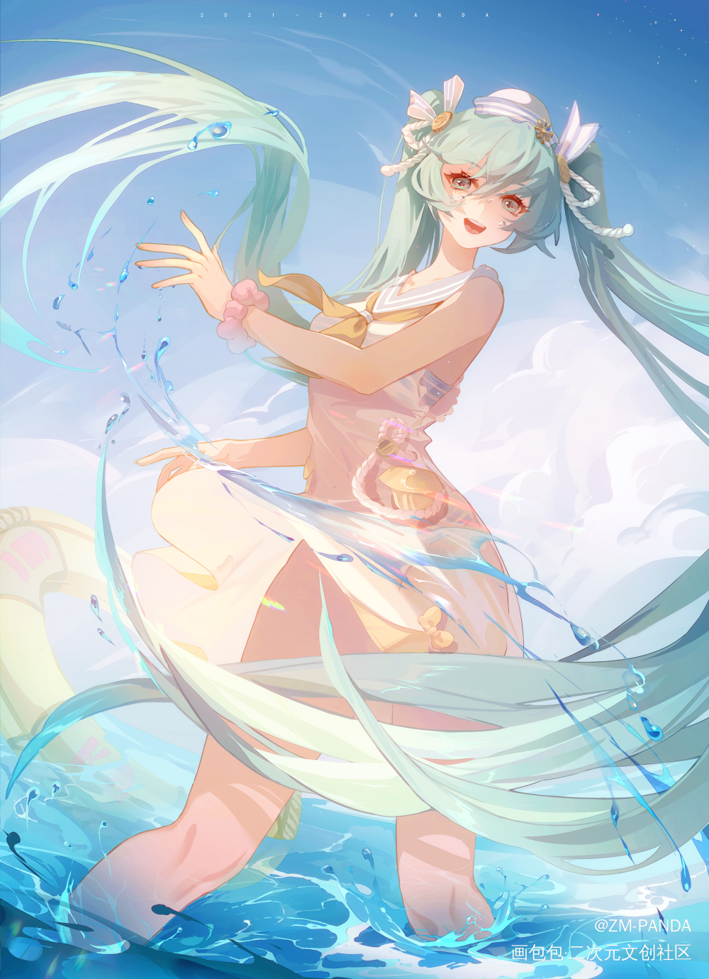 初音潜水图片