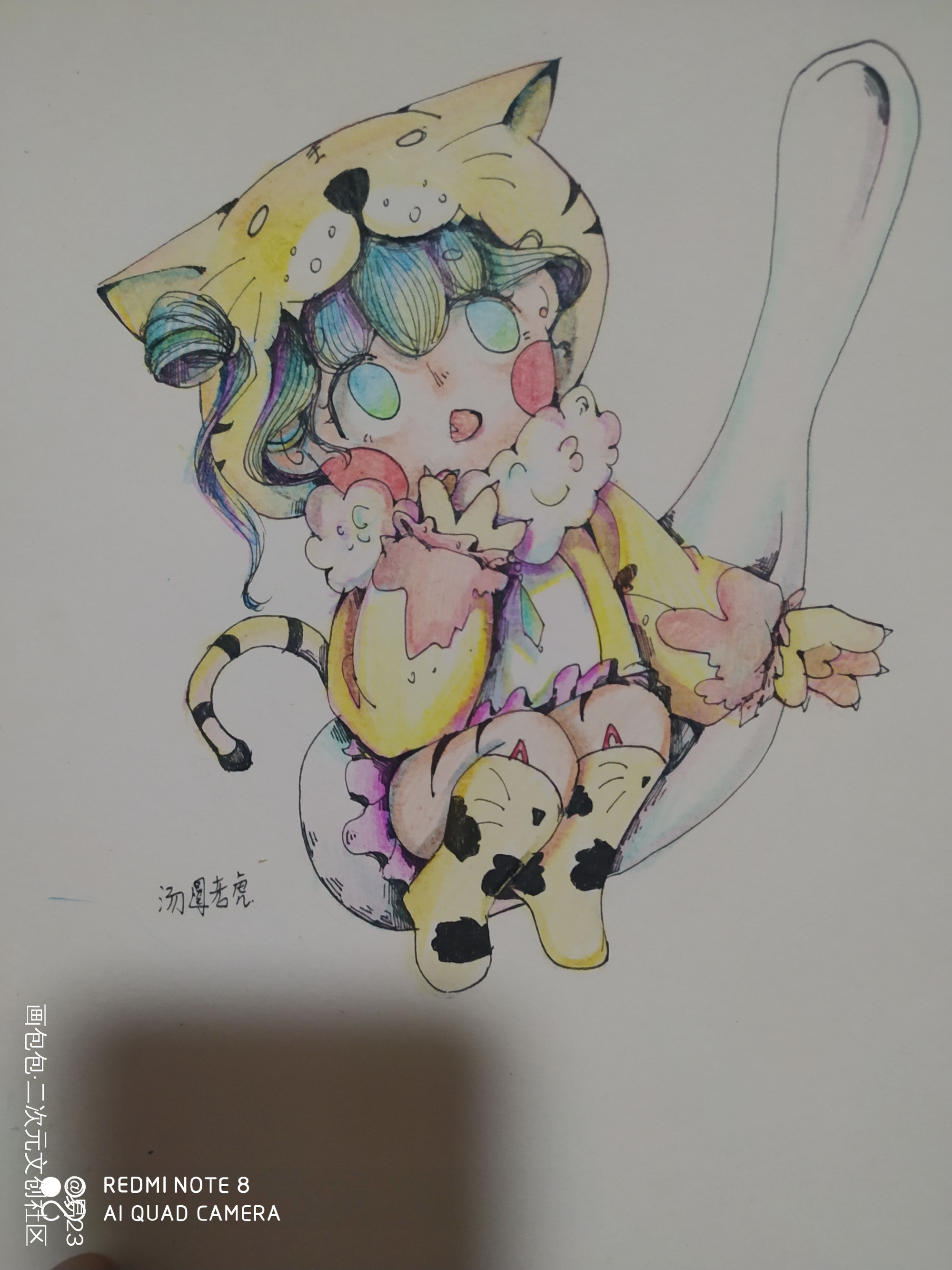 手绘_手绘立绘平涂日系Q版绘画作品