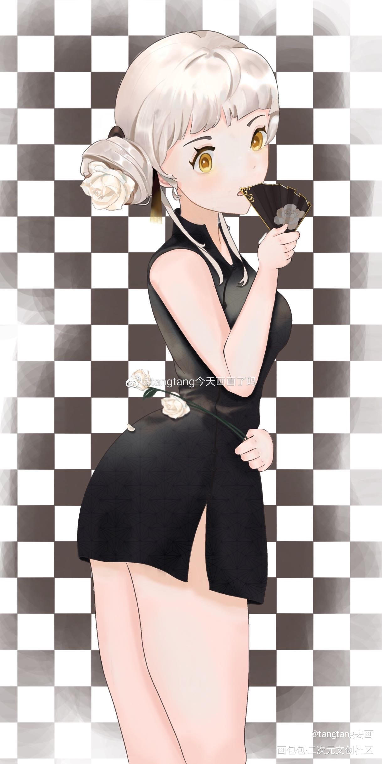 嘿 在看谁_天涯明月刀OL平涂板绘绘画作品