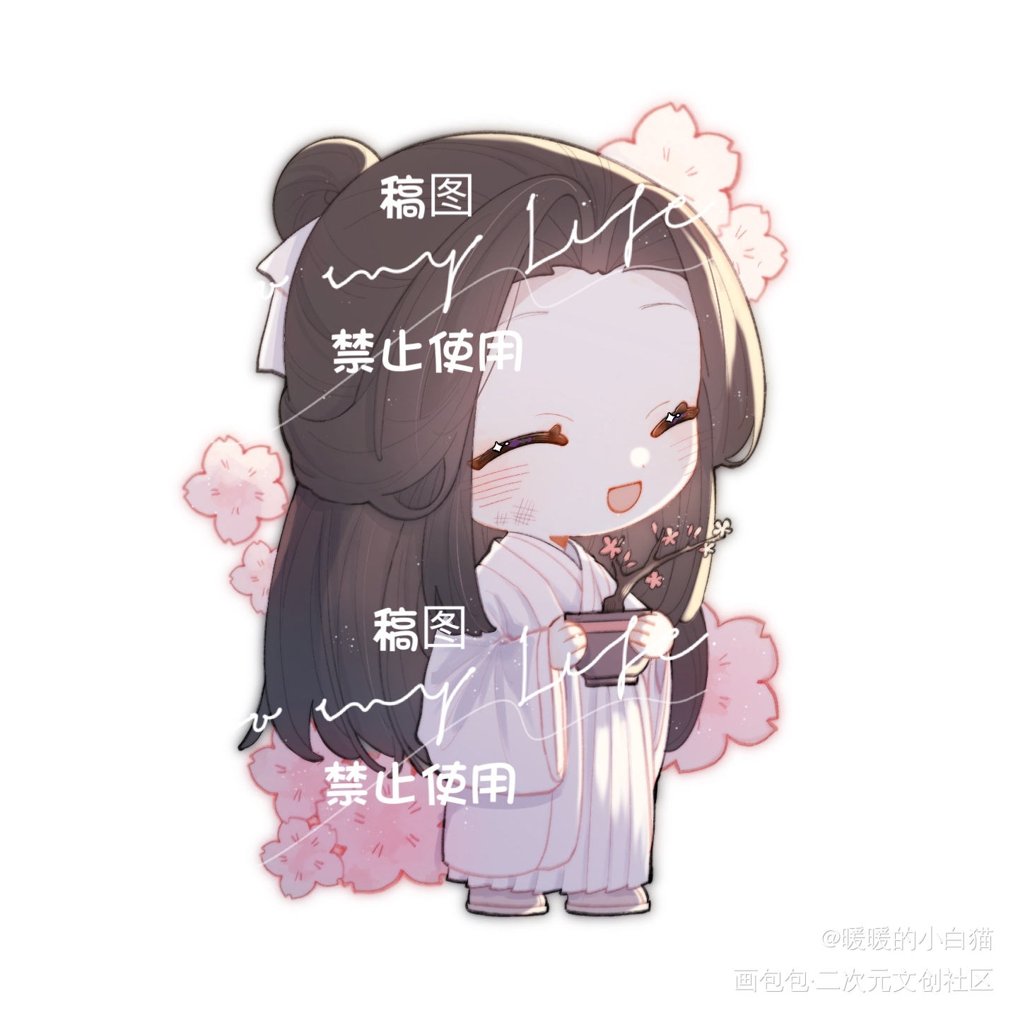 小小怜怜_天官赐福花怜绘画作品