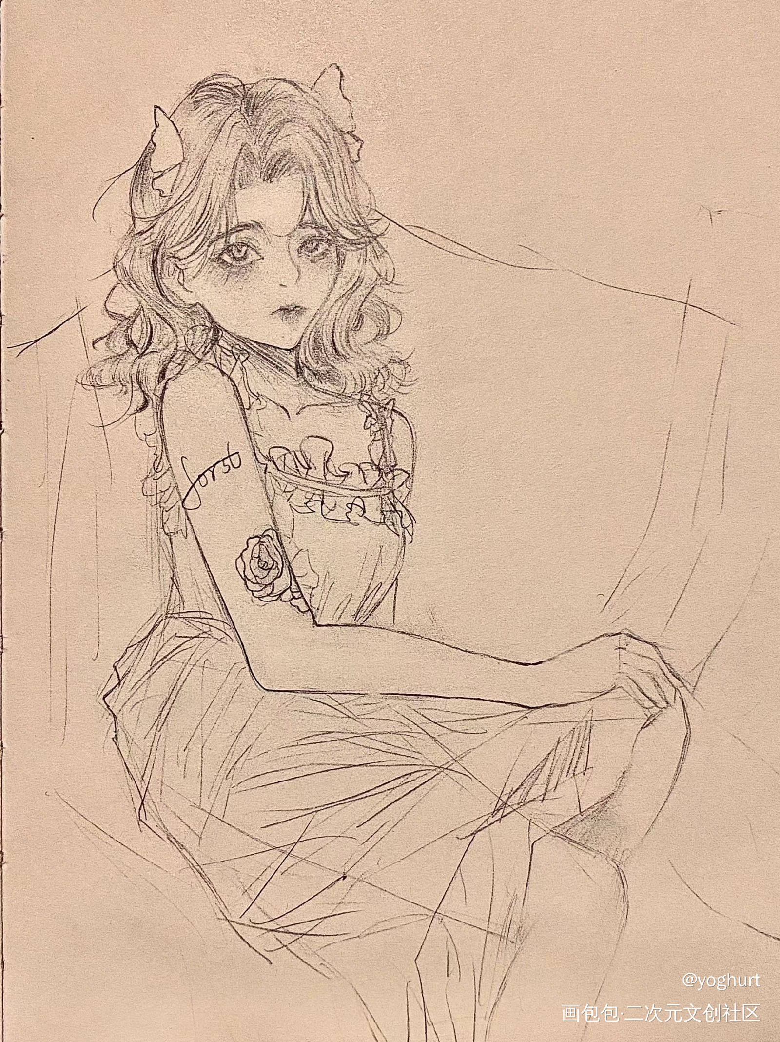_手绘绘画作品