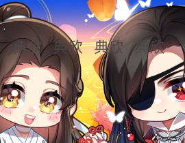 天官赐福 约稿头像_绘画作品
