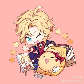 罗夏_时空中的绘旅人罗夏q版绘画作品