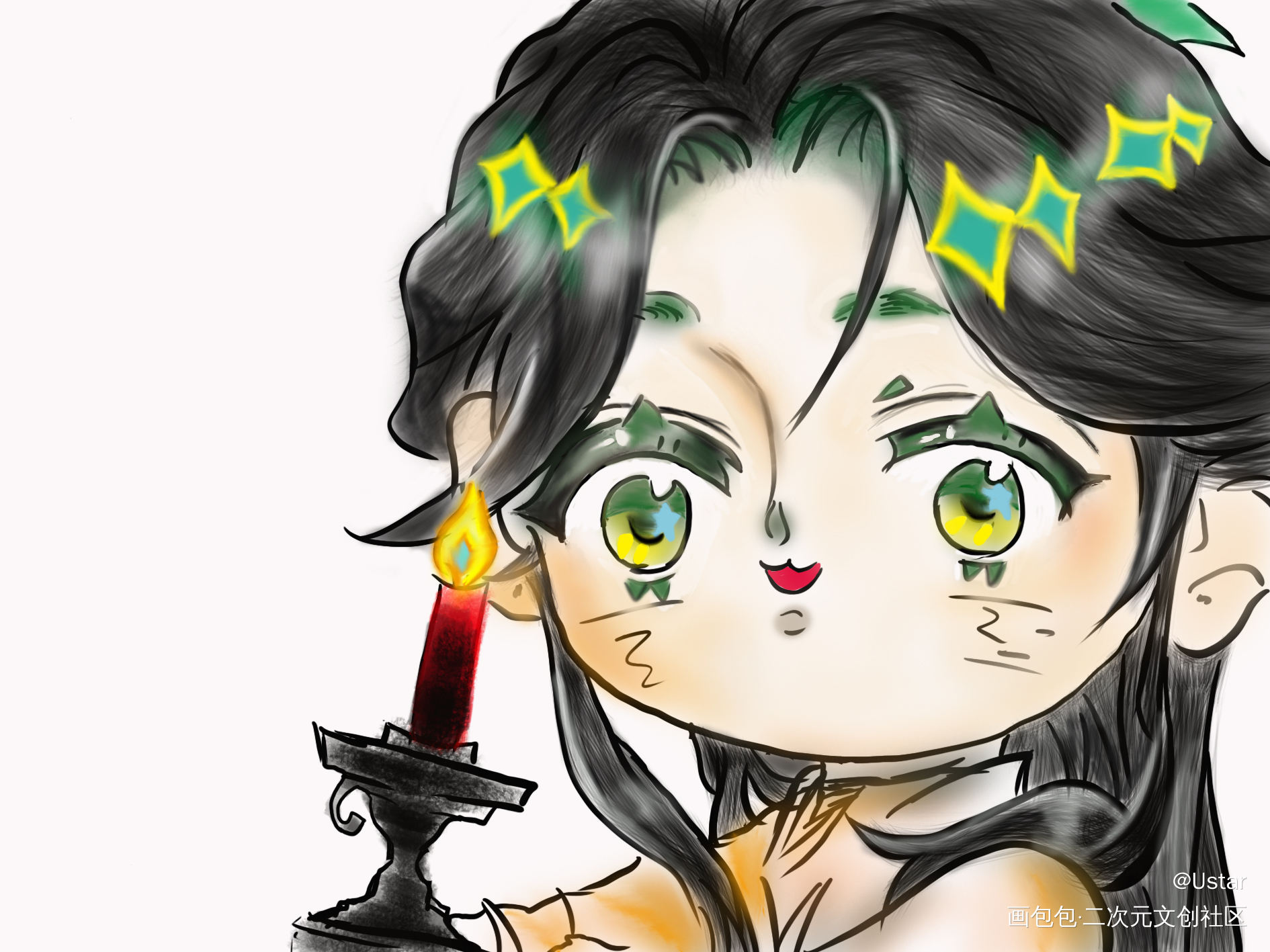 花猫怜_天官赐福谢怜绘画作品