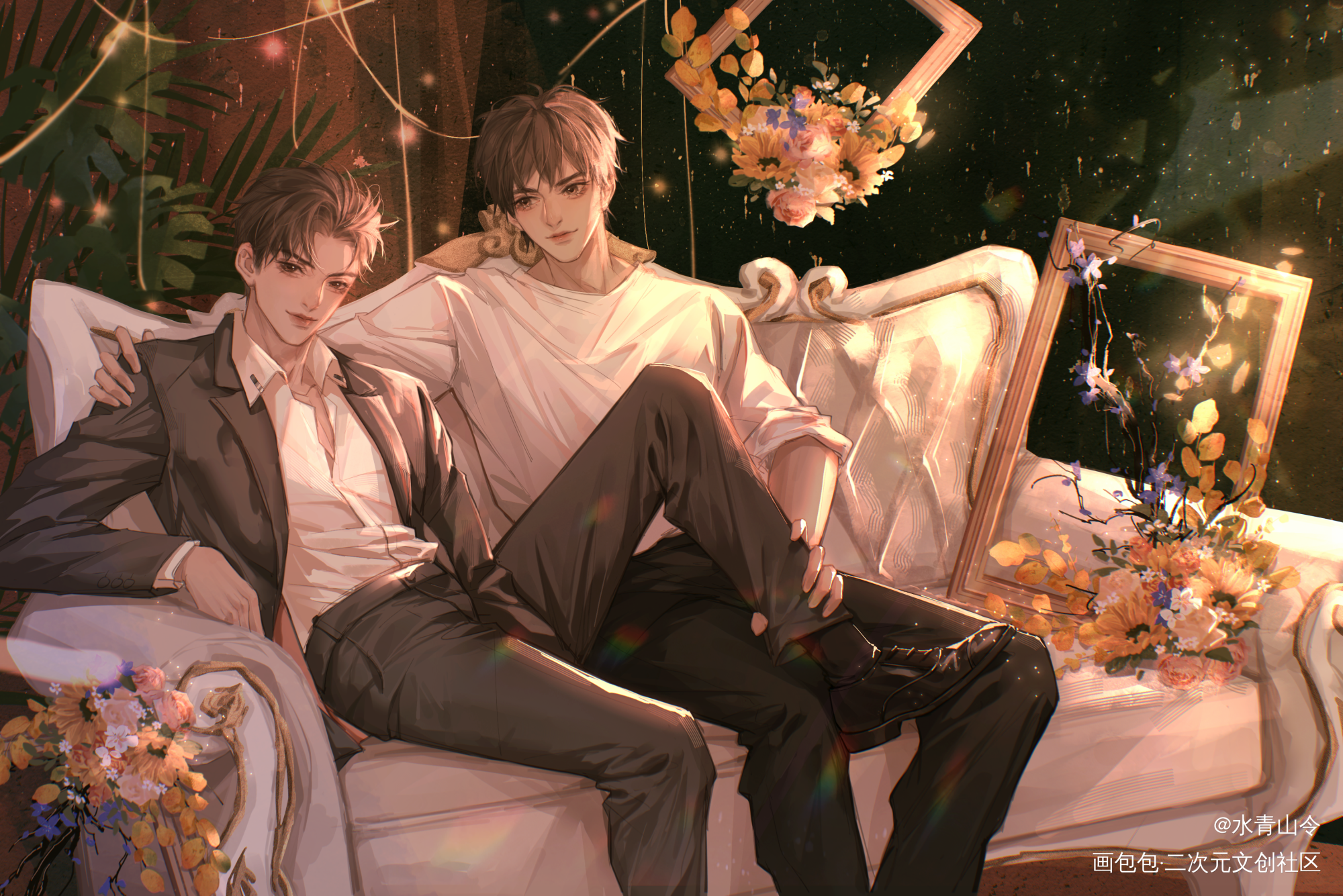 _你却爱着一个傻逼188男团李简绘画作品
