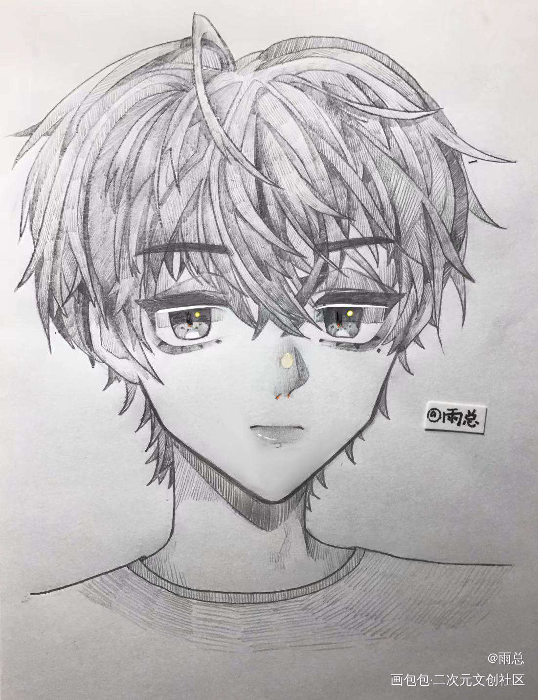 伪渣_伪装学渣朝俞谢俞贺朝正比手绘绘画作品