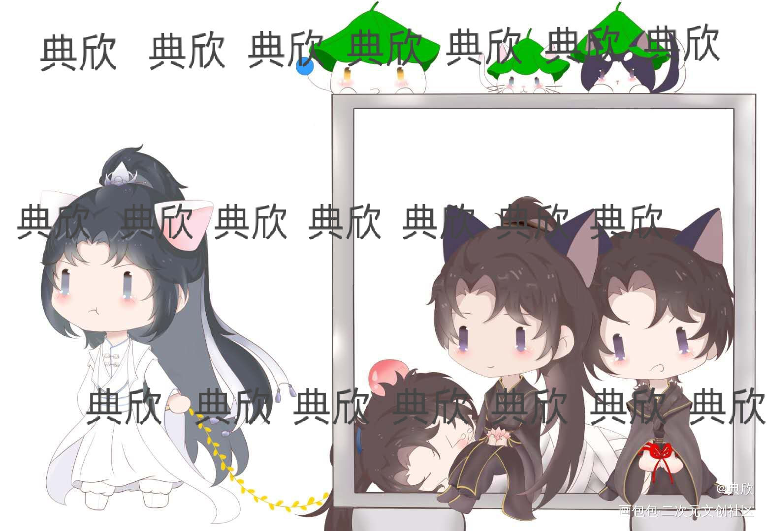 二哈和他的白猫师尊 约稿_二哈和他的白猫师尊绘画作品