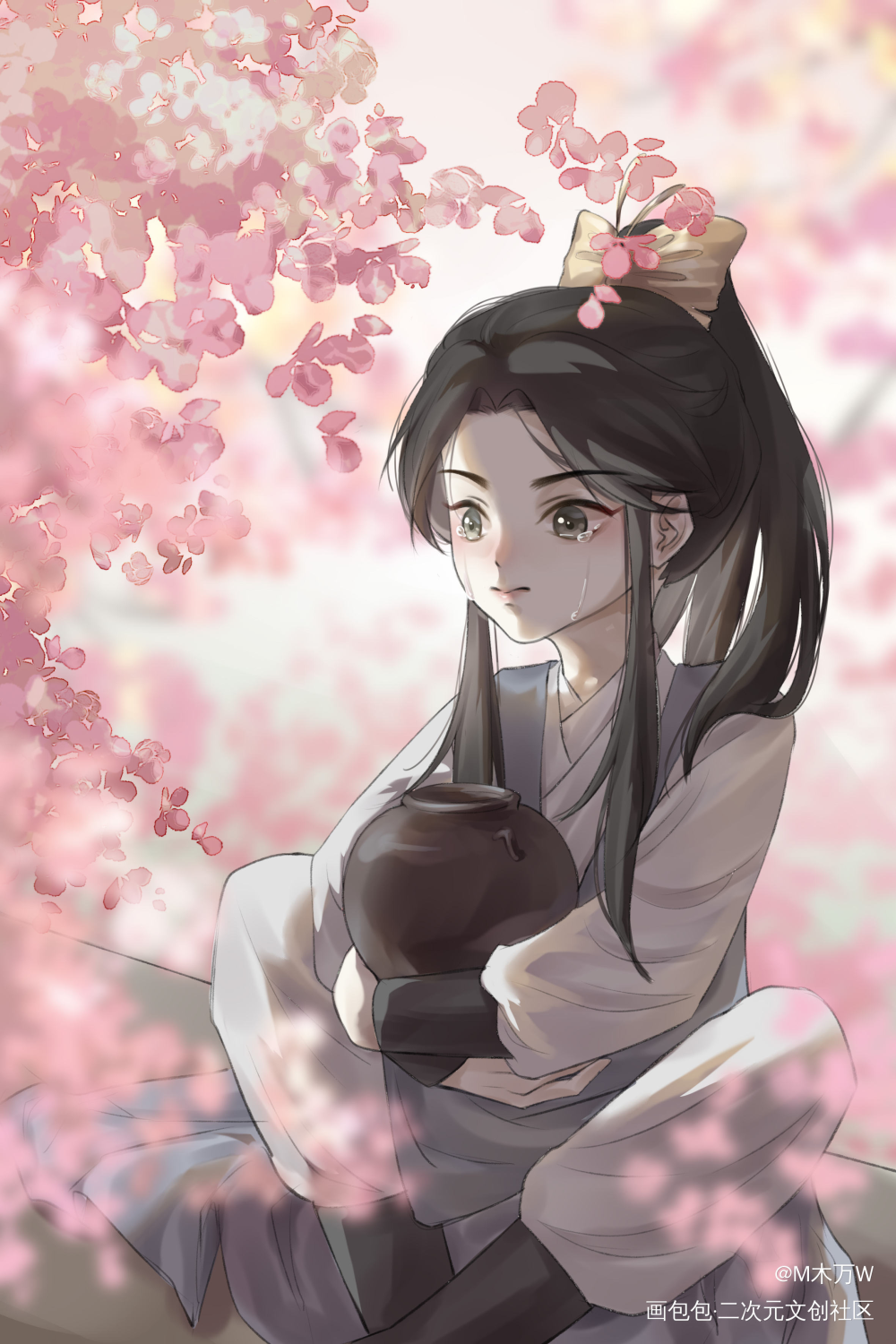 小师弟_二哈和他的白猫师尊绘画作品