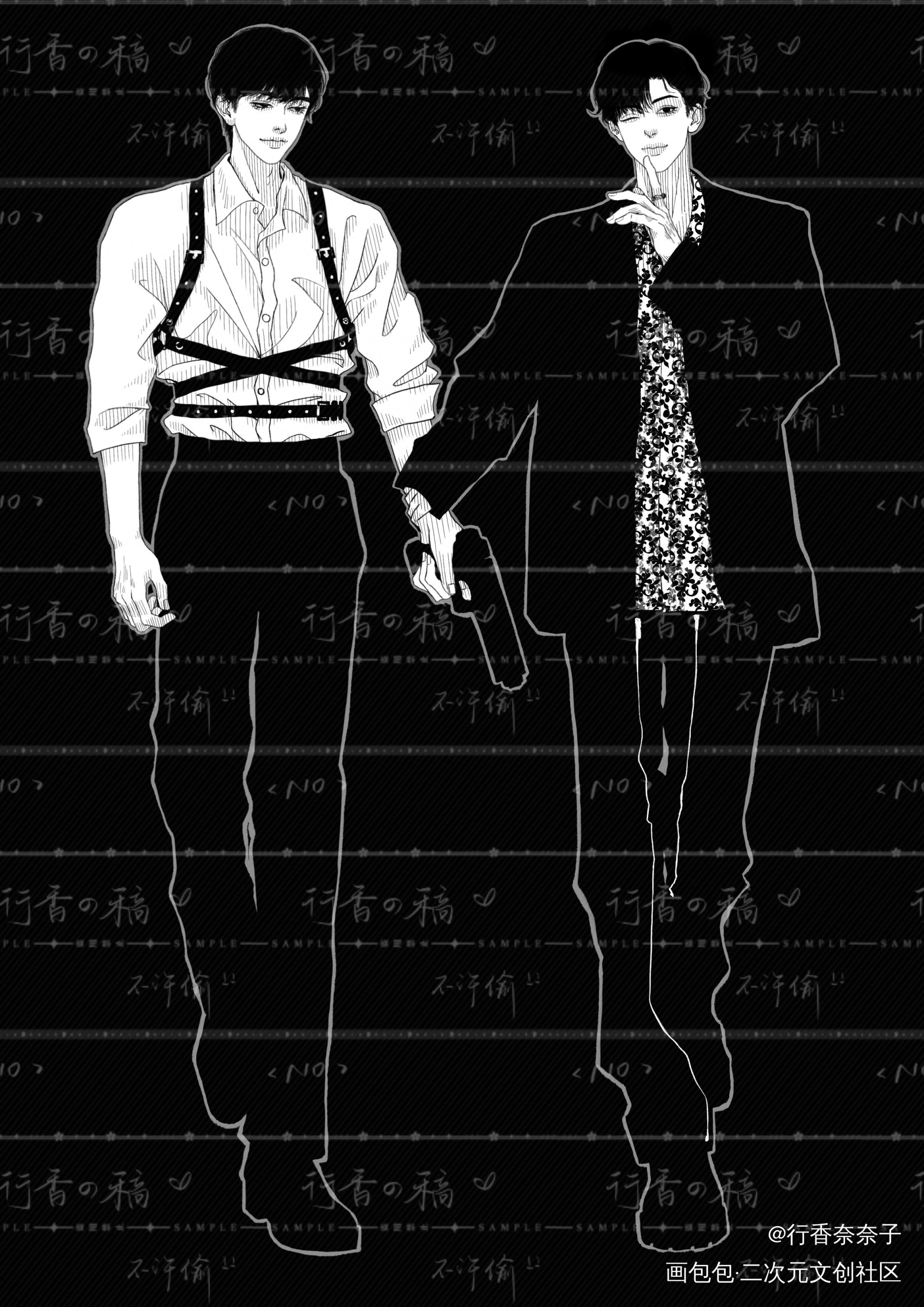 同罪_188男团李简绘画作品