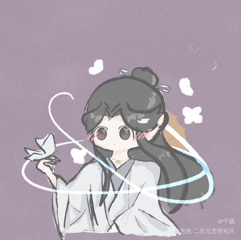 怜怜？_天官赐福花怜手绘绘画作品
