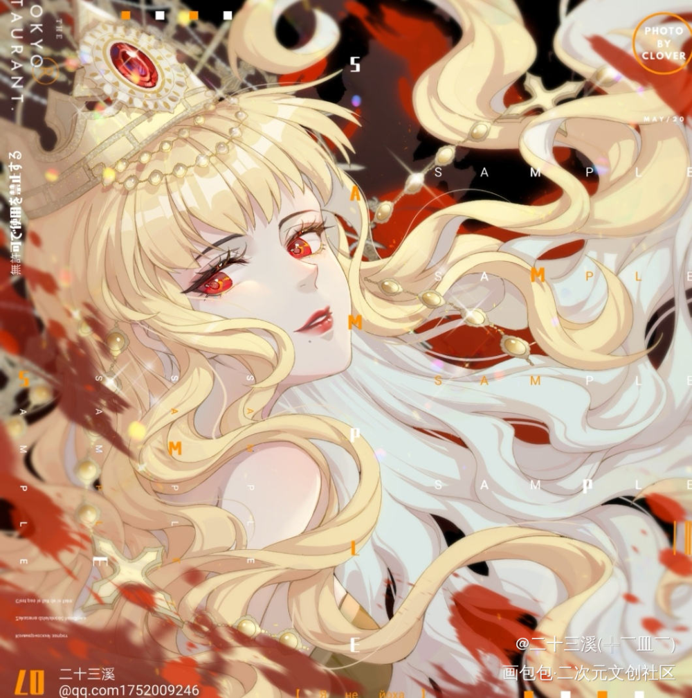 头像稿件_平涂日系头像绘画作品