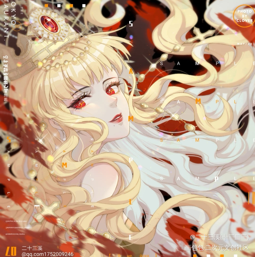 头像稿件_平涂日系头像绘画作品