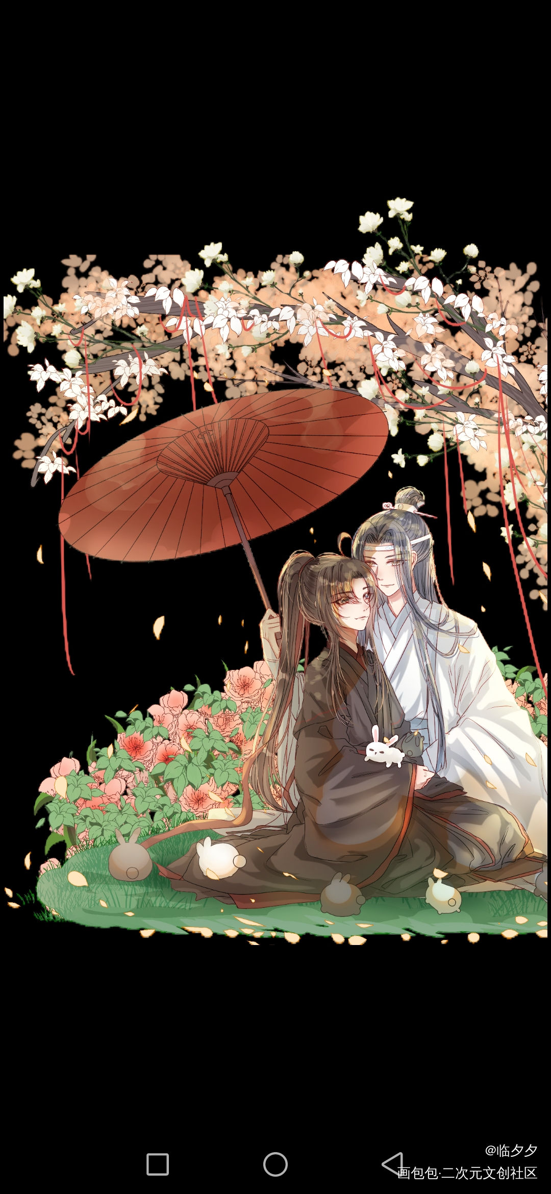 他们就是彼此最好的礼物了_忘羡绘画作品
