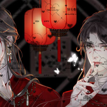 花怜大婚战损_天官赐福谢怜花城绘画作品