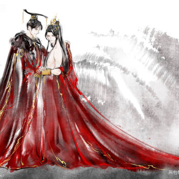 速涂婚服什么的_二哈和他的白猫师尊燃晚踏仙君墨燃楚晚宁绘画作品