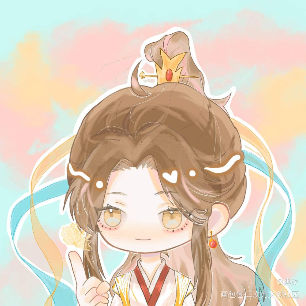 天官赐福_天官赐福花怜绘画作品