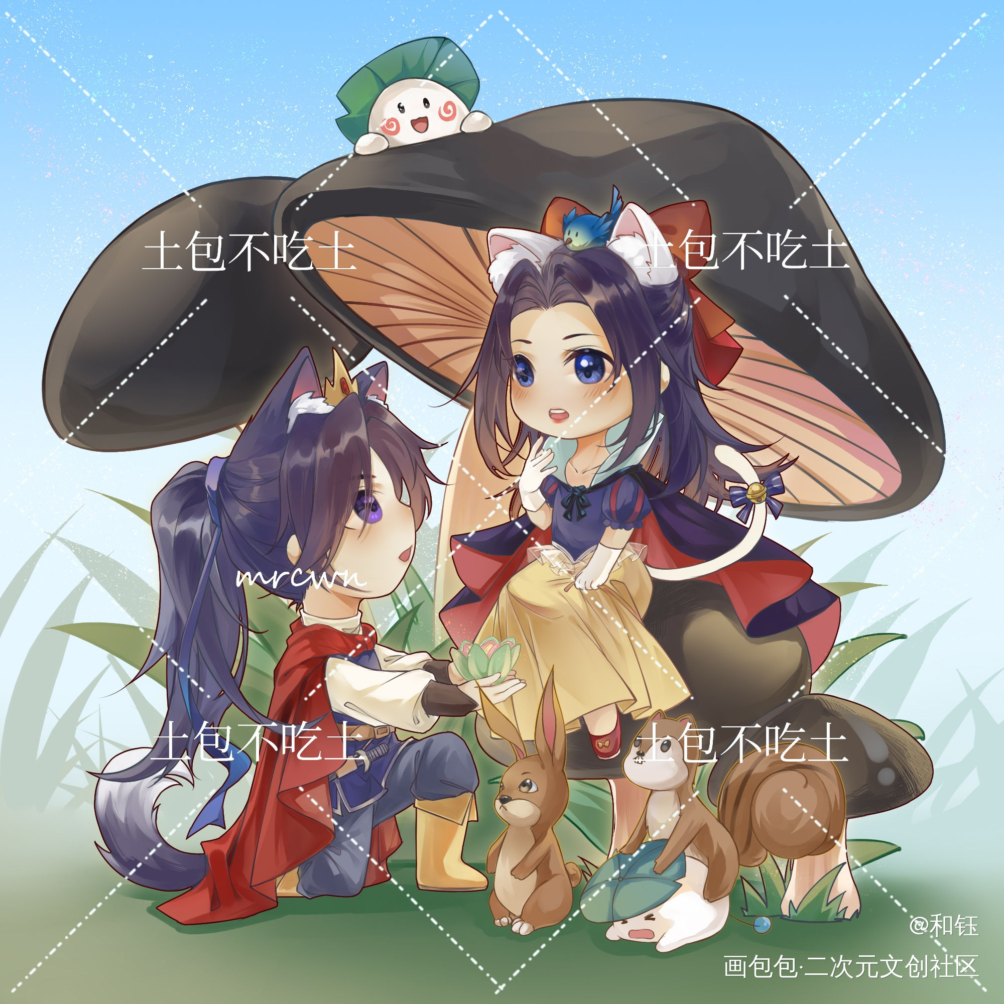 燃晚白雪公主pa_二哈和他的白猫师尊燃晚墨燃楚晚宁肉包不吃肉绘画作品