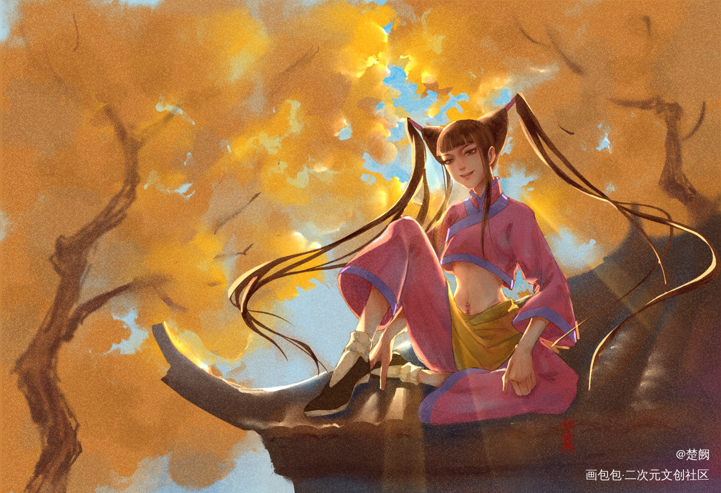 中华小子 小兰_中华小子procreate绘画绘画作品