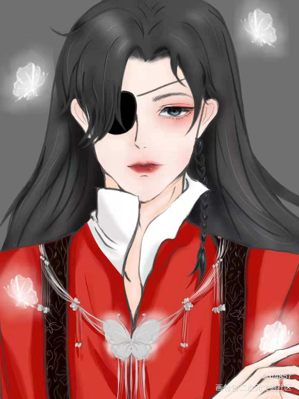 花城主_天官赐福花怜指绘绘画作品