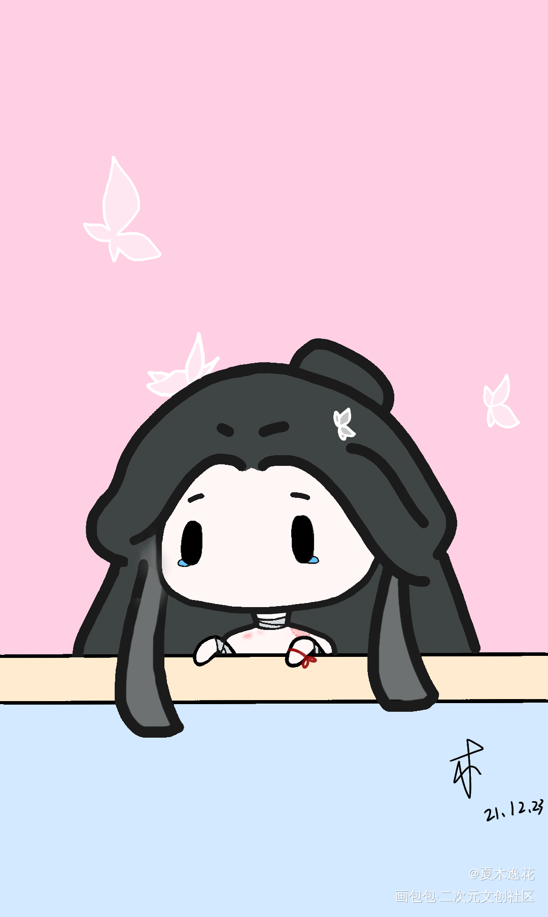 事后怜_天官赐福绘画作品
