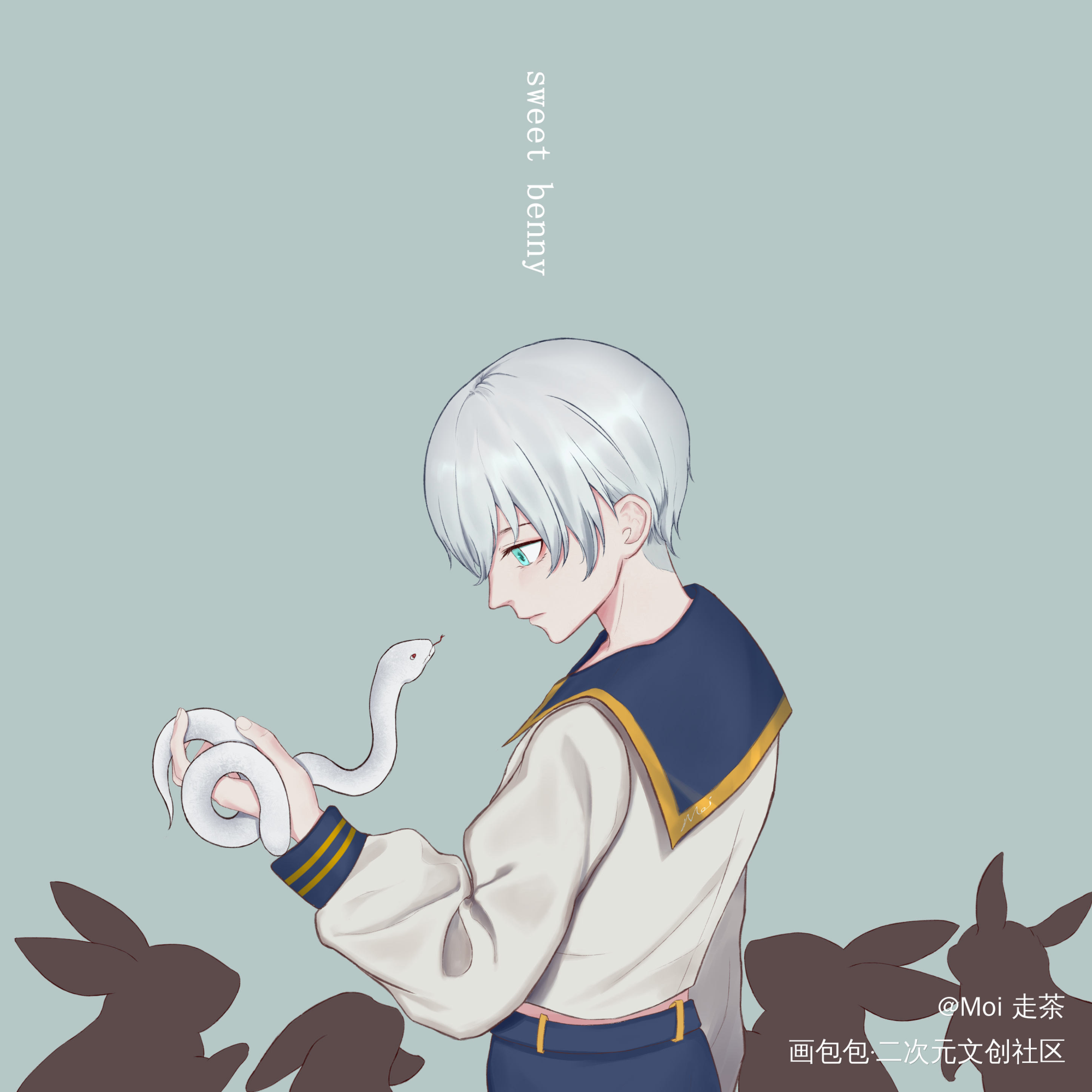 oc_平涂板绘绘画oc绘画作品