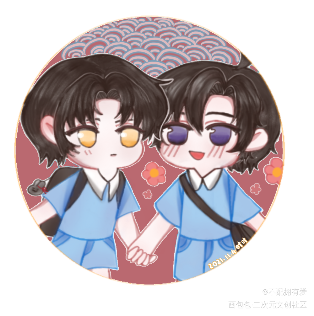 _魔道祖师忘羡蓝忘机魏无羡手绘古风厚涂平涂我要上首推同人绘画作品