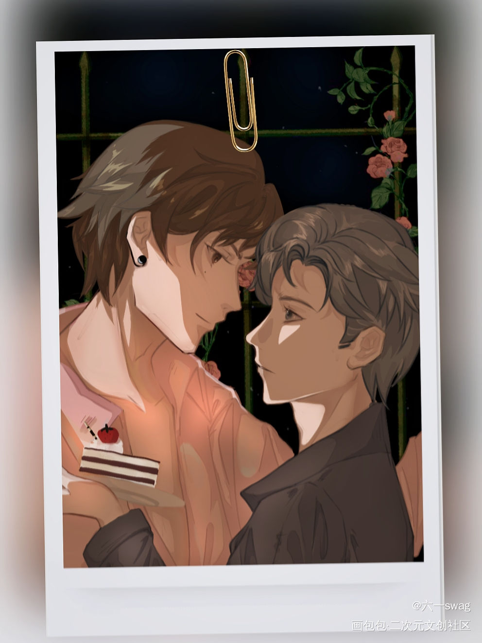 【妹叔】平安夜，是先吃蛋糕还是？_谁把谁当真188男团妹叔黎朔赵锦辛我要上首页绘画作品