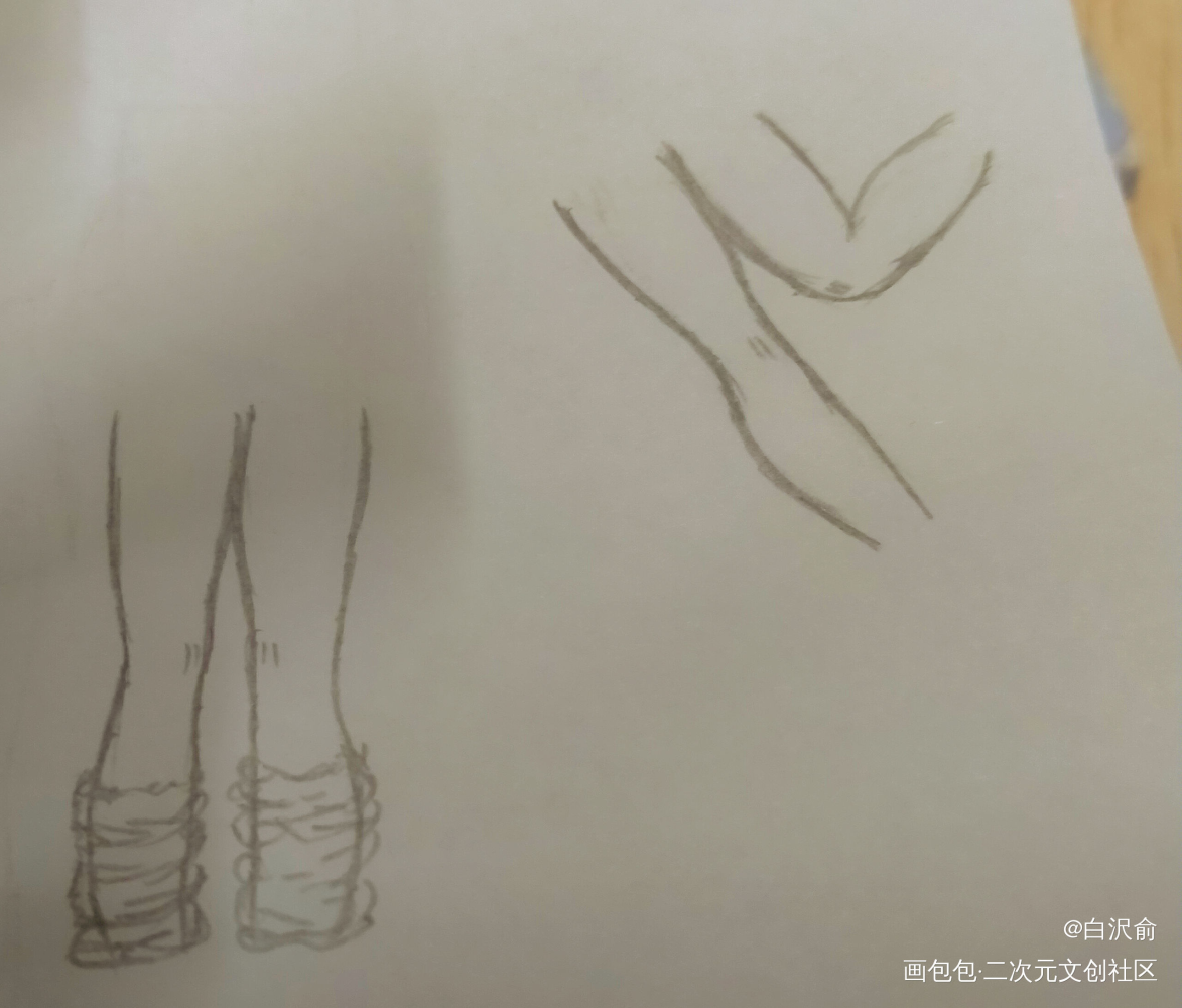 腿腿_手绘绘画作品