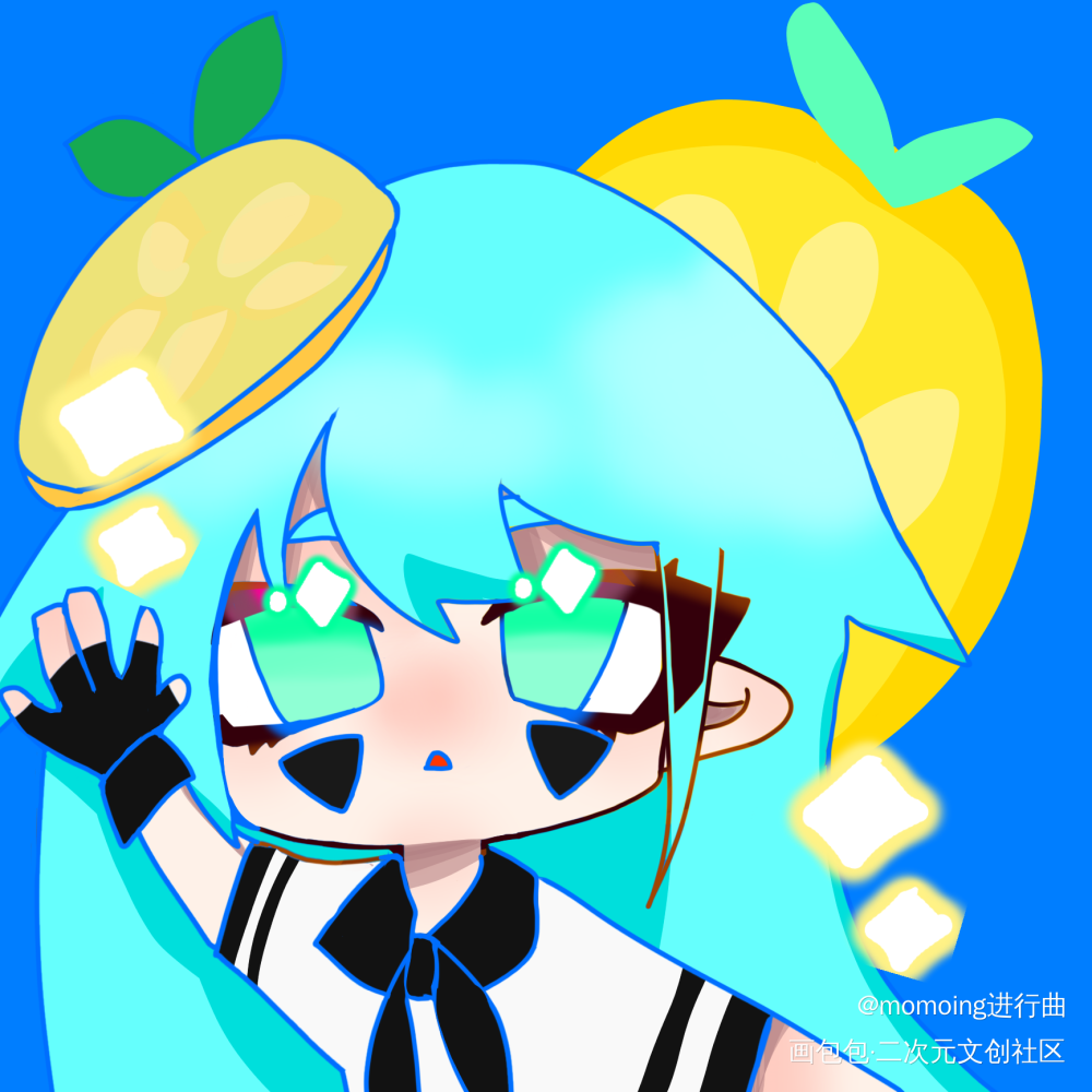 小小情头大大滴爱_凹凸世界凯柠凯莉安莉洁绘画作品