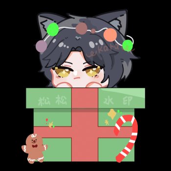 试了试会动的小狼_q版绘画作品